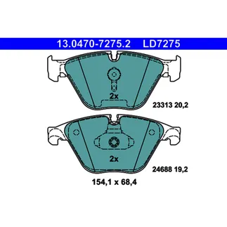 ATE Ceramic Front Disc Brake Pad Set - 34116871557